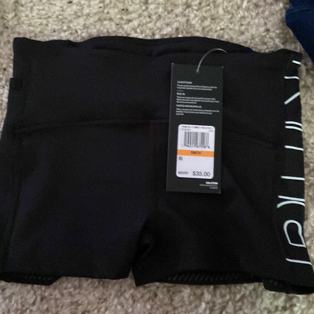 NWT Black Under Armor Gym Shorts